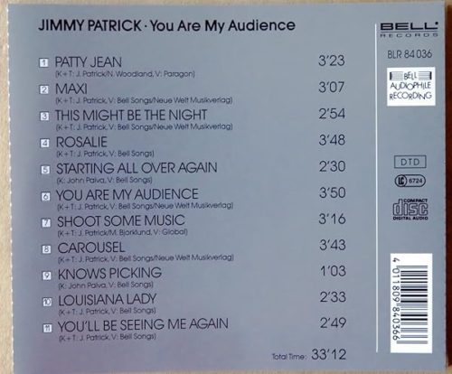 Jimmy Patrick  -  You Are My Audience – Bild 2